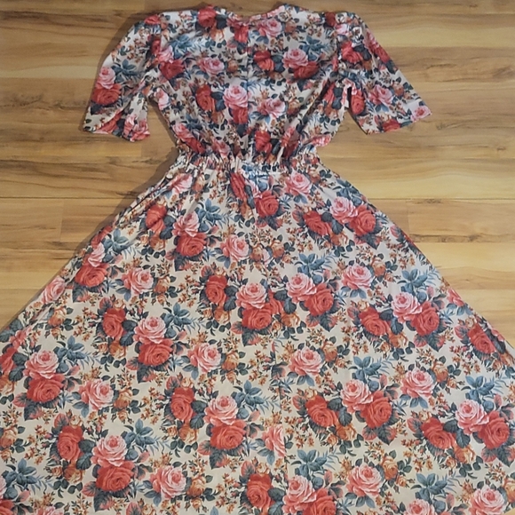 Vintage Floral Day Dress M - Picture 10 of 15